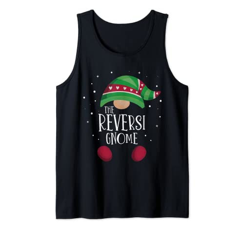 Pijamas de Navidad a juego de la familia Gnome Reversi Camiseta sin Mangas