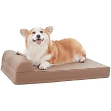 Dog Beds Orthopedic Faux Leather Medium Dog Bed Waterproof Bolster 32 * 24 in