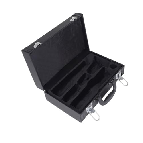 ERINGOGO Portable Clarinet Storage Box Hard Protective Case for Clarinet Carrying Handle Black Musical Instrument Storage Bag