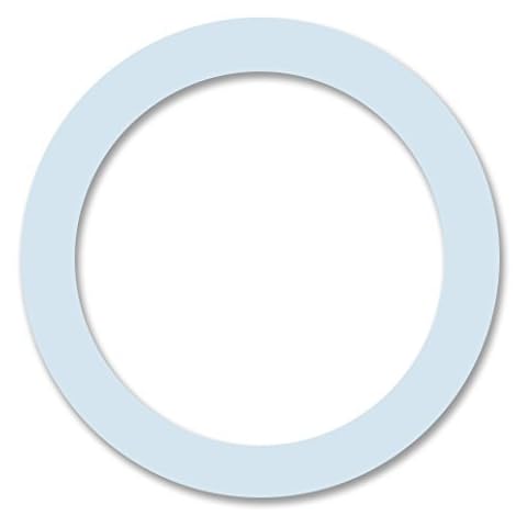 CUISINOX Moka Pot Stovetop Espresso Makers Silicone Replacement Gasket, 10-Cup (85mm), White Cover
