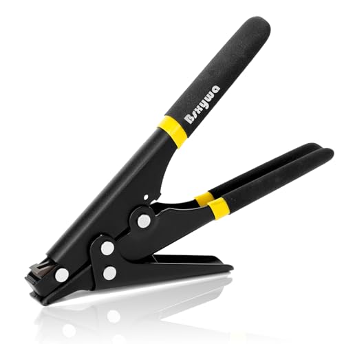 Cable Tie Gun Zip Tie Tool and Tensioning and Cutting Tool for Plastic or Nylon Cable Tie Design with Ergonomic Grip