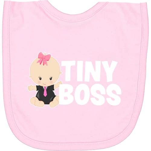 inktastic Tiny Boss with Baby in Suit Newborn Bib