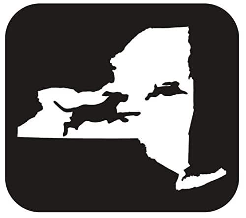 Amazon.com: New York Beagle Chasing Rabbit Hunting Decal Sticker for ...