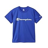 [チャンピオン] 半袖Tシャツ キッズ 半袖 丸首 速乾 スクリプトロゴ ショートスリーブTシャツ ベーシックスポーツ CK-BS308 ボーイズ ブルー