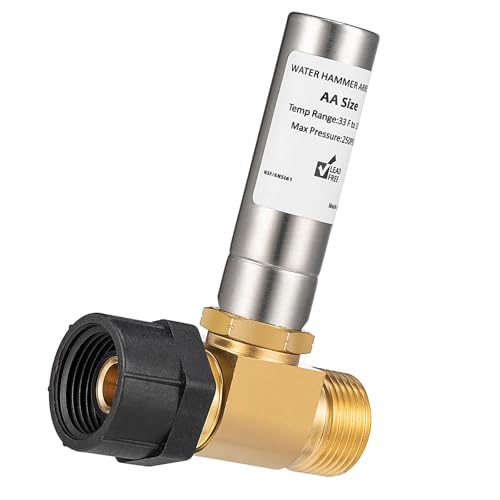 Upgrades Toilet Water Hammer Arrestors 7/8inch Toilet Shock Absorb Noise Reducers Device Metal for Washing Machine Home Device