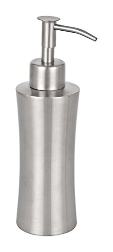 Preisvergleich Produktbild WENKO 16739100 Seifenspender Pieno, Flüssigseifen-Spender, Spülmittel-Spender Fassungsvermögen: 0,165 l, Edelstahl rostfrei, 8 x 19,5 x 7 cm, Satiniert
