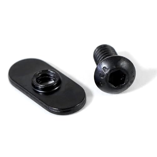 1434-20 centered slide in economy t-nut for t slot track with 1434-20 x 1234 bolt applicable for 10 series or 103939 base aluminum extrusion 20packs black
