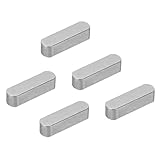 PATIKIL Rundkopf-Passfeder 28x8x7 Mm 5 Stk Kohlenstoffstahl Parallele Antriebswelle Keil Material Für Befestigungen Mechanische Industrie Carbon Schwarz