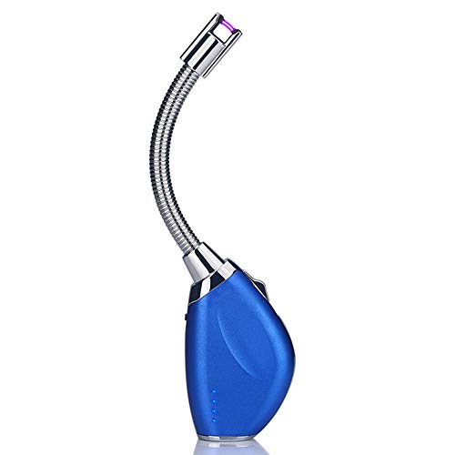 Traioy Double Arc Plasma Long Lighter USB Charging Windproof Flameless Neck Can Be