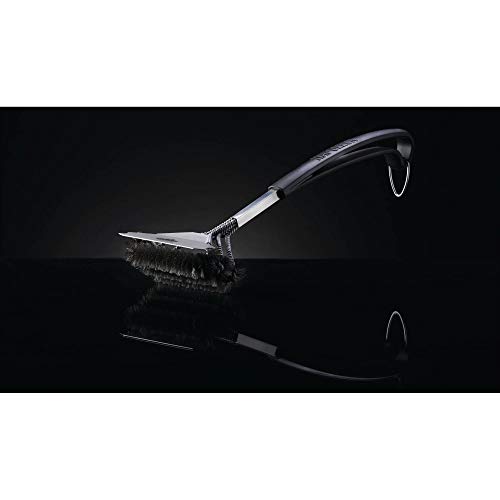 Triple-Row Grill Brush Napoleon Triple-Row Bbq Grill Cleaning Brush With Stainless Steel Bristles For Cast Iron Cooking Grates, For Cast Iron Cooking Grids, Barbecue Cleaning Brush Accessory #TOP1