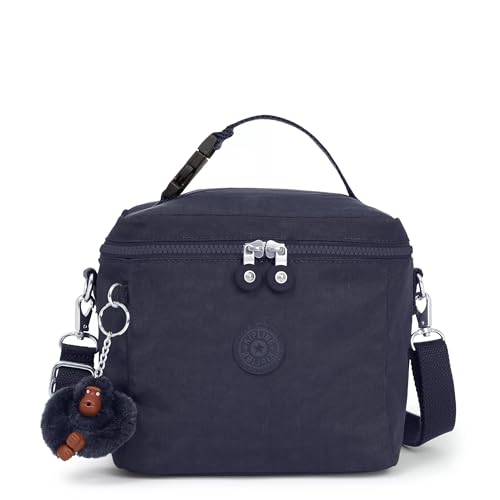 Kipling Bolsa de almoço feminina Graham, reutilizável, resistente à água, bolsa isolada de nylon, tom azul verdadeiro