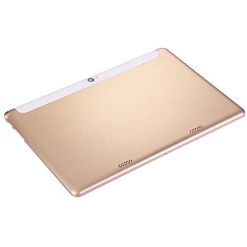 Tablette 4G LTE 10.1 pouces Double SIM Android Gold avec étui cuir