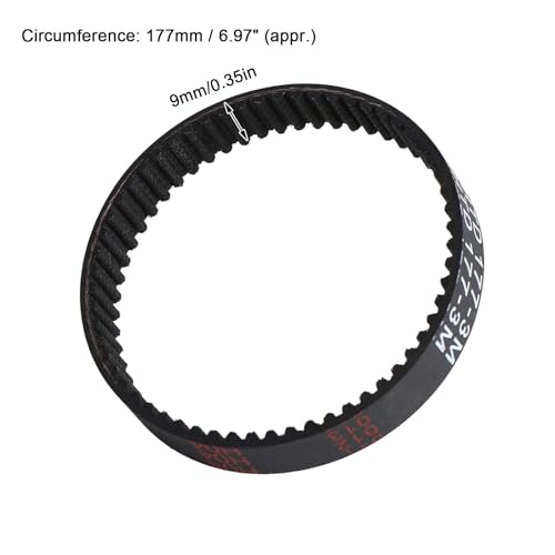Correia de Acionamento de Plaina Dentada de Borracha para Black Decker Kw715 Kw713 Bd713 177 Estabil
