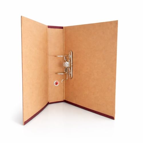 Image of TULMAN Lever Arch Binder Box File Folder for A4 & Legal Size Documents & Certificate Holder - 35 x 9 x 28 CM - Khakhi Box File (Pack of 2)