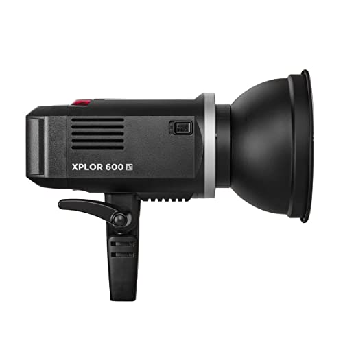 Flashpoint XPLOR 600 HSS Outdoor Battery Powered Studio Flash Strobe Monolight w/Built-in R2 2.4GHz Radio Remote System, Bowens Mount, 600Ws 11.1V 8700mAh Lithium Battery, 450 Full Power Flashes