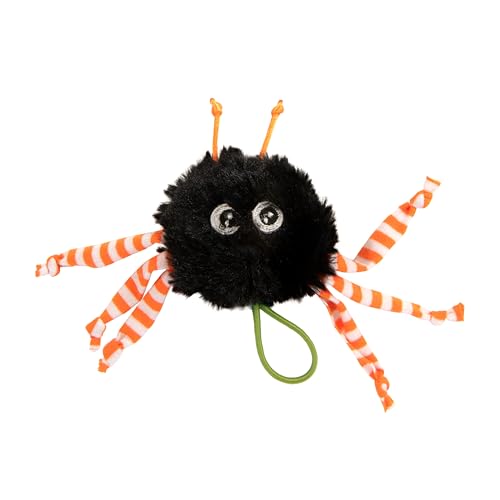 SmartyKat Halloween Soarin' Spider Launcher Catnip Cat Toy - Black/Orange, One Size