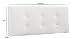 Cabecero/Cabezal tapizado Carla 150X60 Blanco, Acolchado con Espuma, 8 cm de Grosor,...