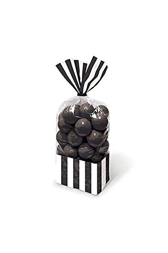 Amscan Striped Party Bag, One Size, Black