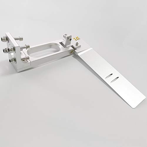 Hawk Hobby Aluminum Alloy 160Mm/6.9In Rc Boat Rudder With Water Pick Up Absorbing Steering For Electric Gas Remote Control Ship Accessory Replacing Part (White, 160Mm) #TOP1