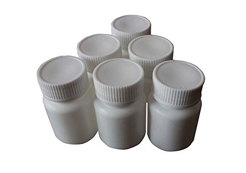 50PCS 30ml 1oz Empty Portable White Plastic Solid Powder Bottles Holder Storage Case Box Container