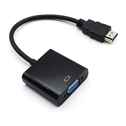 HDMI to VGA, Sorthol Gold-Plated HDMI to VGA Adapter Male to Female Display Port for Computer, Laptop, Desktop, Projector, HDTV, PC, Monitor, Chromebook, Xbox and More Cover
