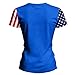 Women America 250 Anniversary Short Sleeve Tops Casual Loose USA Blouses Summer 1776-2026 Independence Day Shirts
