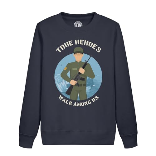 Sweatshirt enfant les vrais héros pull résistant et confortable pour l'école