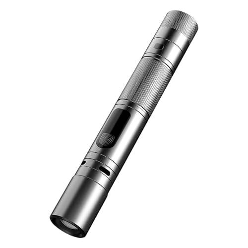 JUYAXIN Lampe de poche rechargeable pour la défense personnelle avec arcs et alarme pour la randonnée, voyage, sécurité en plein air, éclairage de camping