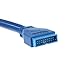 immagine 3Jser Cavo adattatore da 2 porte USB 3.0 maschio ad attacco a 20 pin maschio per scheda madre