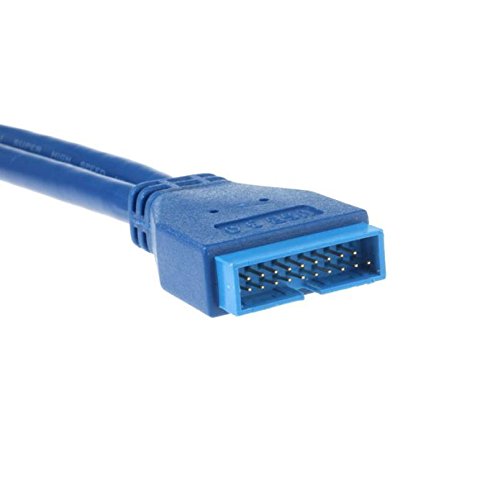 Jser Cavo adattatore da 2 porte USB 3.0 maschio ad attacco a 20 pin maschio per scheda madre