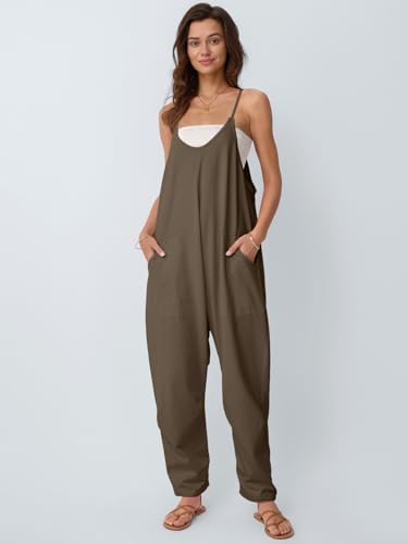 image for AUTOMET Jumpsuits for Women Casual Summer Outfits Rompers Comfy Beach 