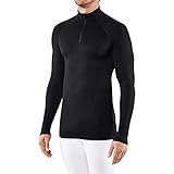 FALKE Funktionsshirt Langarmshirt Maximum Warm Funktionsmaterial Herren schwarz blau Atmungsaktive Unterwäsche zum Sport sehr warm schnelltrocknend für kalte bis sehr kalte Temperaturen 1 Stück