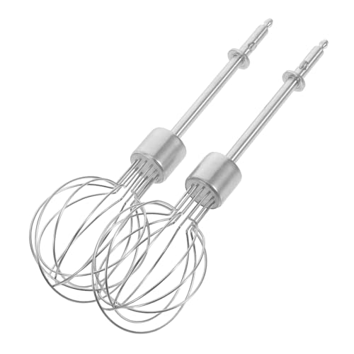 Healifty 2pcs Electric Egg Beater Accessories Stainless Steel Egg Whisk for Kitchen Whisk Accessories