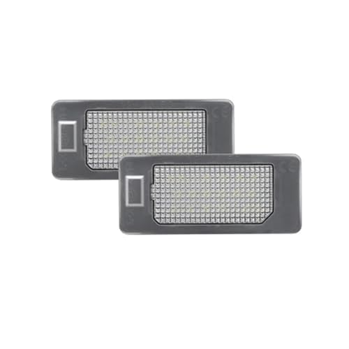 Jodriva 2Pcs White License Plate Light Number Plate Lamp, for BMW, 1/2/3/4/5 Series E82 E88 F22 F45 E46 E90 F32 F36 X1 X3 X4 X5 X6 License Plate Light