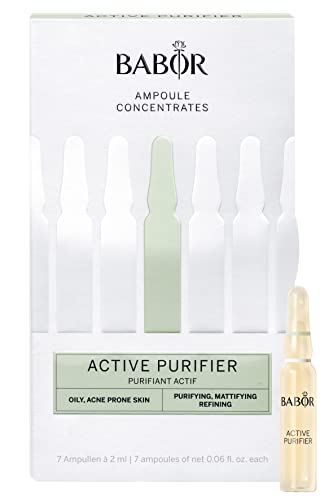 BABOR Active Purifier, Serum Ampullen für das Gesicht, Mit Teebaumöl für reduzierte Unreinheiten, Vegane Formel, Ampoule Concentrates, 7 x 2 ml Cover