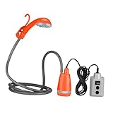 Alipis Akku Tragbare Campingdusche mit Effizienter Wasserpumpe Wiederaufladbare Outdoor Dusche für...