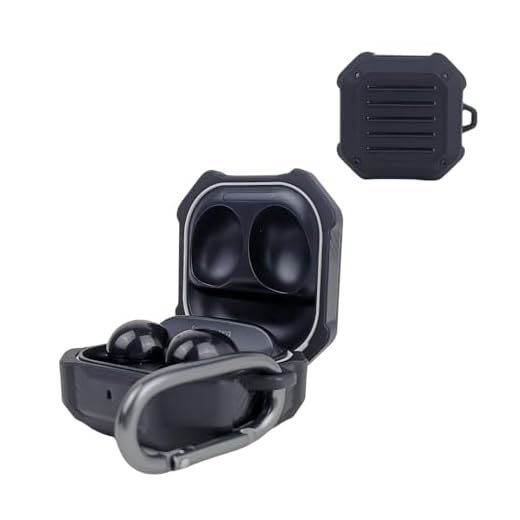 Case Capa Capinha Preta de Silicone Resistente Premium compatível com Samsung Galaxy Buds FE/Buds 2/ Buds Pro/Buds Live