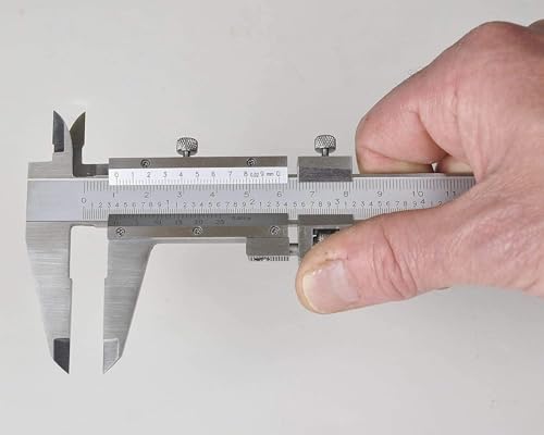 Image of Vernier Caliper 0-150mm / 6 Inch Precision Measuring Tool, Stainless Steel Manual Caliper with Dual Scale (Metric & Inch), Inside Outside Depth Step Gauge (Manual caliper 150mm)