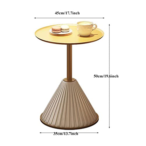 Table basse pour le salon et petite table d'appoint ronde en métal noir - 3