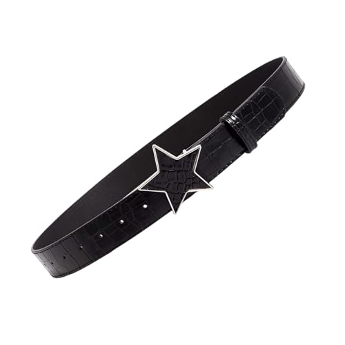 MISUVRSE Punk Charm Jugendgürtel Verstellbarer PU Lederbund Unisex Modeaccessoire für lässige Streetwear Outfits Punk Charm Cbelt