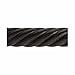 BEME International 2-Inch Diameter Twist Wood Drapery Rod, 96-Inch, Sienna