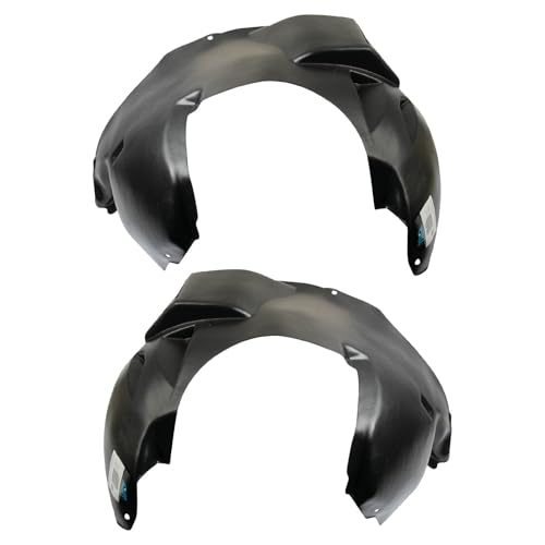 Image of TRQ Front Driver and Passenger Side Inner Fender Liner Set Compatible with 2005-2007 Jeep Grand Cherokee