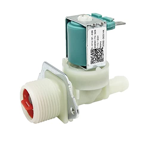 DC62-00214M DC62-30314K Washer Cold&Hot Water Inlet Solenoid Valve Set Package for Samsung, Maytag, Replace AP5623062, 2979589, PS4208704, DC62-30314H, 1810145, AP4204535