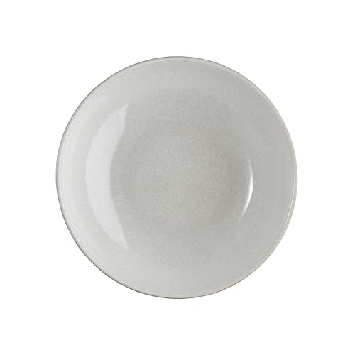 Denby - Elements Black Cereal Bowls Set of 4-28oz Everyday Soup, Dessert Bowls - Contemporary Design With Black Detail - Dishwasher & Microwave Safe Ceramic Stoneware Tableware - Scratch Resistant
