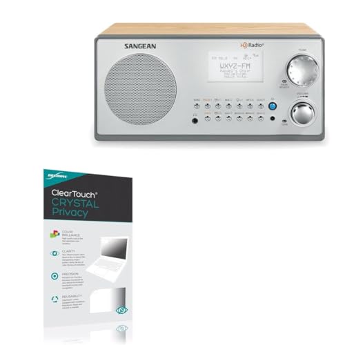 BoxWave Screen Protector Compatible with Sangean HDR-18 - ClearTouch Crystal Privacy (2-Pack), Privacy Screen Protector Flexible Film Clear