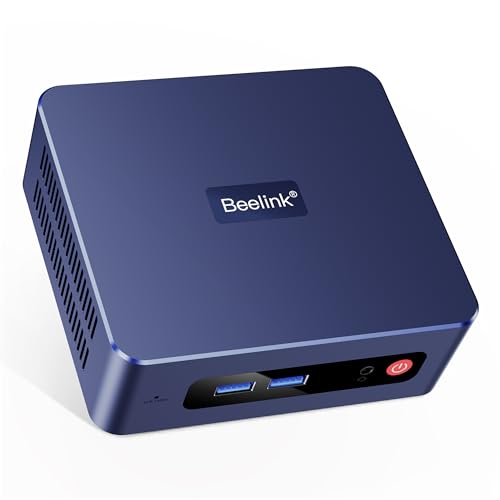 Beelink Mini PC AMD Ryzen 7 5700U Up to 4.3GHz 8C/16T, SER5 16GB RAM 1TB SSD Graphics 8core 1900 MHz, M.2 SSD NVME 2280 Mini Computer WiFi 6/BT5.2/HDMI/DP/USB3.2,Gaming/Office