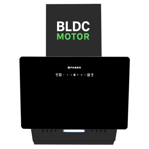 Image of Faber Hood Trendy 60cm 1500 m /hr BLDC Autoclean Slant Shape Chimney | Built In Oil Collector | Touch & Gesture Control | 12Yr Motor,2Yr Comprehensive Warranty by Faber | TRENDY IN BLDC HCSCFL BK 60