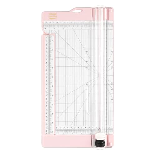 Vaessen Creative Massicot et Plaque de Rainurage, 15,2 x 30,5 cm, pour Scrapbooking, Création de Cartes et Autres Loisirs Créatifs en Papier, Rose