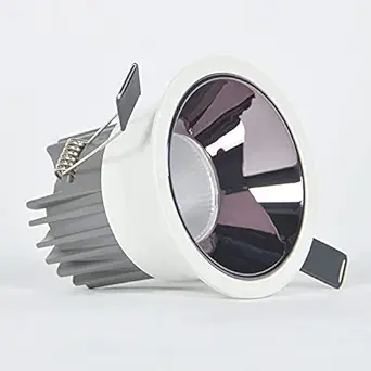 Harold Electricals 12 Watt Deep Series Concealed COB Light | Recesed LED Ceiling Light for Indoor & Outdoor Lighting - Neutral White Light(Gun Metal Reflector Reflector) White Body