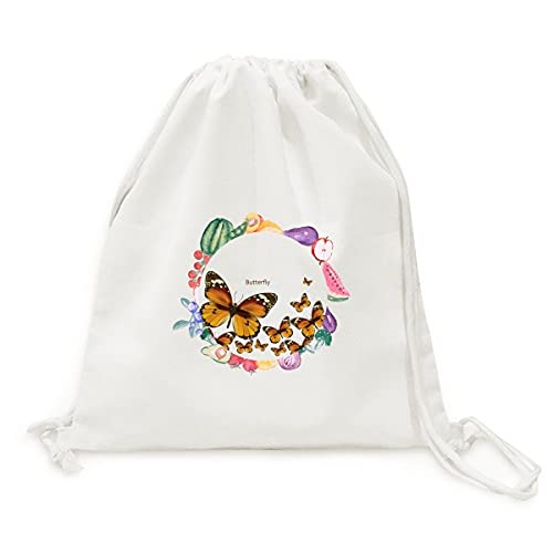 Papillon en bois d'automne : sac en tissu pliable d'exception à sangle